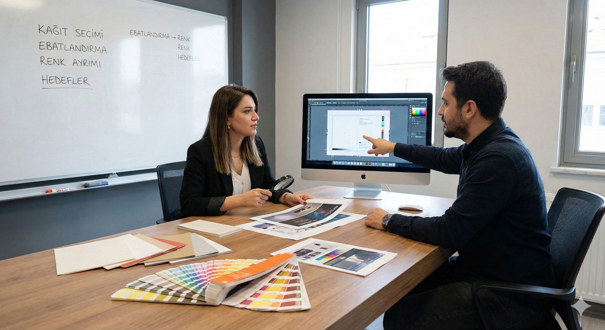 Dış mekan reklamları için geniş formatlı (large format) dijital baskı uygulaması.