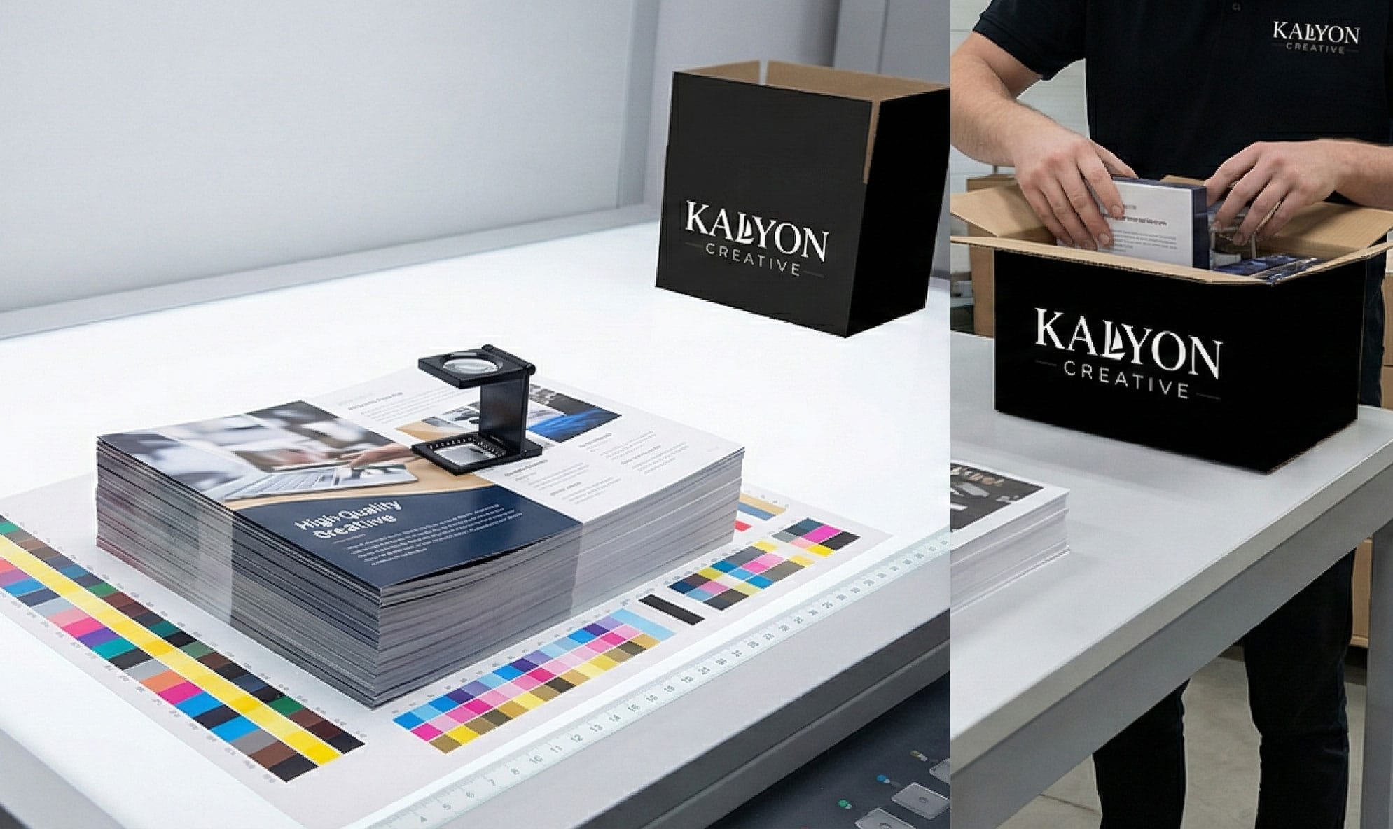 Dış mekan reklamları için geniş formatlı (large format) dijital baskı uygulaması.